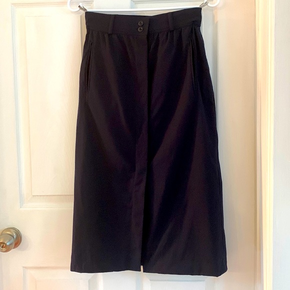 Escada made in Western Germany navy blue skirt Size 36 - Picture 2 of 11